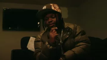 Jon Stan New York Yankees Brown Baby Angels 59FIFTY worn by 42 Dugg in 42 Dugg - Wrong Right (Official Music Video)