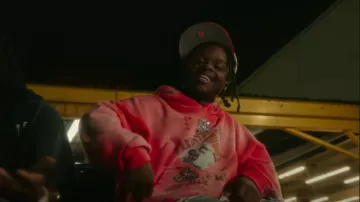 Jon Stan New York Yankees Red Baby Angels 59FIFTY worn by 42 Dugg in 42 Dugg - Wrong Right (Official Music Video)