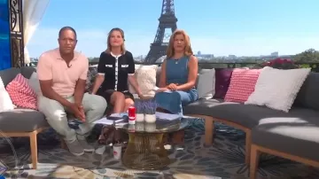 Whistles Sleeveless Denim Midi Dress worn by Hoda Kotb as seen in Today on  August 6, 2024