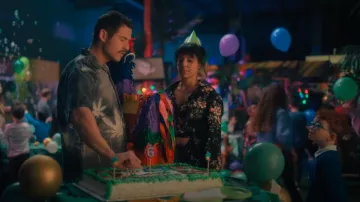 Pilcro Cropped Waist-Tie Blouse worn by Lila Pitts (Ritu Arya) as seen in The Umbrella Academy (S04E01)