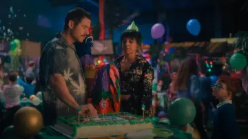 Pilcro Cropped Waist-Tie Blouse worn by Lila Pitts (Ritu Arya) as seen in The Umbrella Academy (S04E01)