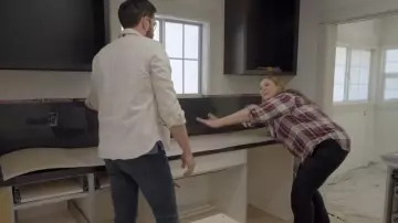 Jane + Delancey Plaid Dress Short worn by Camryn Manheim as seen in Celebrity IOU (S07E12)