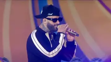 Gafas de sol Louis Vuitton LV Clash Low Square usadas por Nicky Jam como se vio en Good Morning America el 11 de agosto de 2024