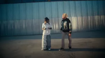 Balenciaga Metallic Silver Foil Triple S Sneakers worn by Lil Wayne in Cordae - Saturday Mornings (feat. Lil Wayne) [Official Music Video]