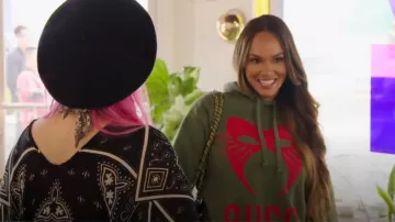 Gucci Hoodie Mask Sweatshirt Oversize S Manifesto worn by Evelyn Lozada as seen in Basketball Wives (S11E20)