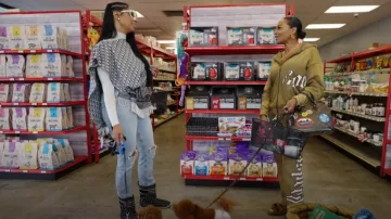 Dior Monogrammed Reversible Poncho worn by Jennifer Williams as seen in Basketball Wives (S11E20)