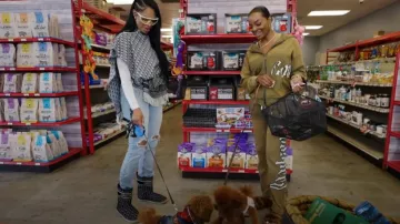 Dior Navy Monogram Trotter Chez Moi Granville Ankle Boots worn by Jennifer Williams as seen in Basketball Wives (S11E20)