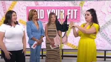 Cinq a Sept Shailene Flare Pants in Blissful Blue worn by Hoda Kotb as seen in Today on  August 13, 2024