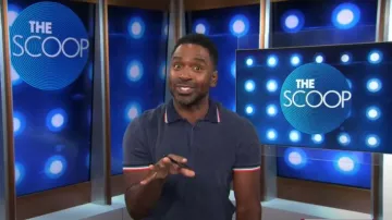 Orlebar Brown Happy Stripe Jarrett Terry Polo Shirt worn by Justin Sylvester as seen in Today with Hoda & Jenna on August 14, 2024