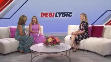 Clergerie Vogue 65mm Leather Sandals worn by Hoda Kotb as seen in Today with Hoda & Jenna on August 14, 2024