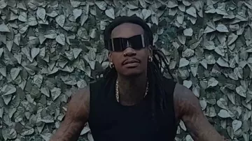 Balenciaga Black Wrap Panther Sunglasses worn by Wiz Khalifa in Wiz Khalifa - 1200 to Smoke [Official Music Video]