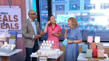 Vestido camisero midi de lino Boden Louise usado por Tory Johnson como se vio en Good Morning America el 14 de agosto de 2024