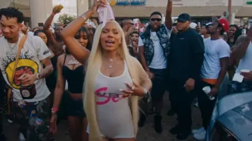 Calcetines Rhude Black Script Logo Stripe usados por Rob49 en Monaleo x Rob49 - Don Who Leo (Añejo Remix) Video Oficial