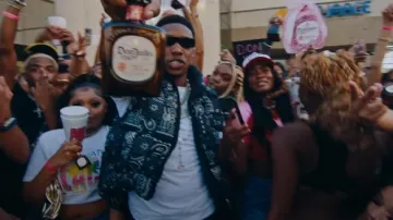 Kapital Black Bandana Woven Vest worn by Rob49 in Monaleo x Rob49 - Don Who Leo (Añejo Remix) Official Video