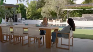 Gucci Women's Rhyton Gucci Logo Leather Sneaker worn by Christina El Moussa as seen in Christina on the Coast (S06)