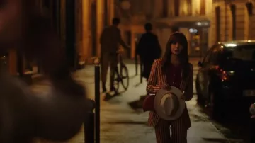 Thaden The Little Rocket in Red worn by Emily Cooper (Lily Collins) as seen in Emily in Paris (S04E01)