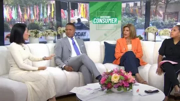 Sandro Jared Button Detail Midi Dress worn by Vicky Nguyen as seen in Today on August 15, 2024