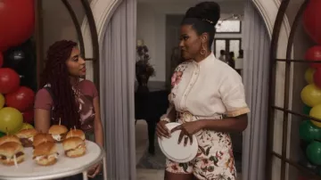 Zimmermann Lexi Shorts worn by Vivian Banks (Cassandra Freeman) as seen in Bel-Air (S03E01)