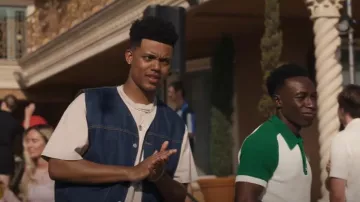 Nudie Jeans Harry Denim Vest porté par Will Smith (Jabari Banks) comme on le voit dans Bel-Air (S03E01)