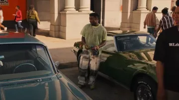 Pantalones cargo bordados de camuflaje de guerra que usa Jazz (Jordan L. Jones) como se ve en Bel-Air (T03E03)