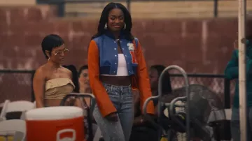 Rag & Bone Harlow Embellished Jeans worn by Hilary Banks (Coco Jones) as seen in Bel-Air (S03E03)