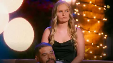 Banana Republic Satin Midi Slip Dress worn by Mackenzie as seen in Claim to Fame (S03E06)