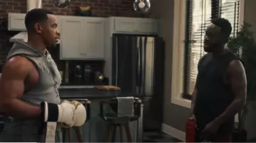 Alo Yoga Conquer Muscle Tank worn by Geoffrey Thompson(Jimmy Akingbola) as seen in Bel-Air (S03E02)