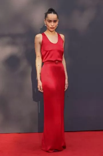 Jessica McCormack Signature Oval East-West 6.23Ct Diamond & White Gold Gypset Hoop Earrings worn by Zoë Kravitz at Blink Twice London Premiere on August 19, 2024