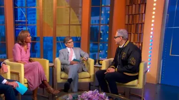 Prada Re-Nylon Bomber Jacket With Patch worn by Jeff Goldblum as seen in Good Morning America on August 19, 2024