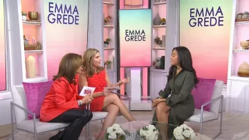 Alice + Olivia Justin Double Breasted Blazer worn by Hoda Kotb as seen in Today with Hoda & Jenna on August 19, 2024