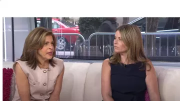 Veronica Beard Tamara Linen Blend Twill Vest worn by Hoda Kotb as seen in Today with Hoda & Jenna on August 19, 2024