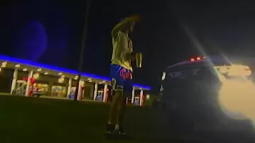 Just Don Chicago Cubs Blue Front Logo Shorts worn by BabyTron in BabyTron - Brain Fart/Masterpiece (Official Video)