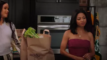 Silence + Noise Remy Textured Tube Top worn by Thea Mays (Camille Hyde) as seen in All American: Homecoming (S03E07)