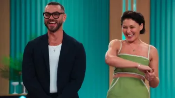 Reformation Elena Set worn by Emma Willis as seen in Love Is Blind: UK (S01E01)