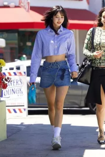 Kith x New Balance 1906R Sneakers worn by Lisa in Los Angeles on August 21, 2024