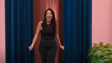 Body à col haut Skims porté par Maria Benkhalti comme on le voit dans Love Is Blind : UK (S01E04)