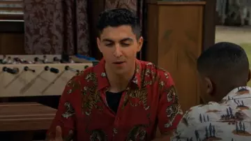 Guess Ego Tiger Shirt worn by Parker Preston (Trevor Tordjman) as seen in BUNK'D: Learning the Ropes (S07E17)