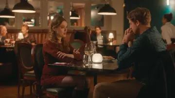 Motel Rocks Sevila Dress worn by Gemma (Aimee Lou Wood) as seen in Daddy Issues (S01E05)
