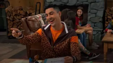 Screenshot Urban Hip Hop Premium Track Jacket worn by Parker Preston (Trevor Tordjman) as seen in BUNK'D: Learning the Ropes (S07E18)