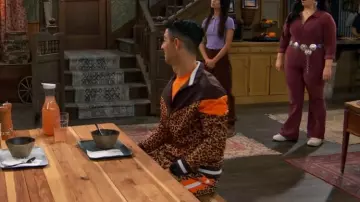 Screenshot Hip Hop Premium Slim Fit Track Pants worn by Parker Preston (Trevor Tordjman) as seen in BUNK'D: Learning the Ropes (S07E18)