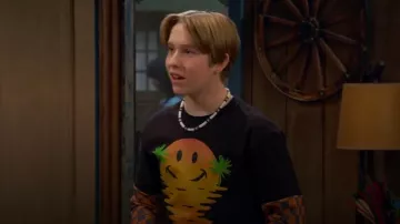 Neff Happy Daze Young Men's Short Sleeve Tee Shirt worn by Jake Jacobs (Luke Busey) as seen in BUNK'D: Learning the Ropes (S07E19)