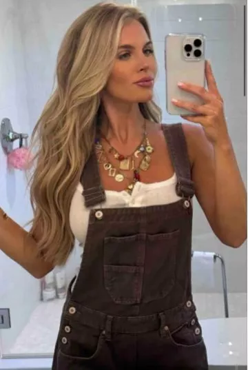 Free People Maxamillion Charm Necklace worn by Madison LeCroy on her Tiktok on August 21, 2024