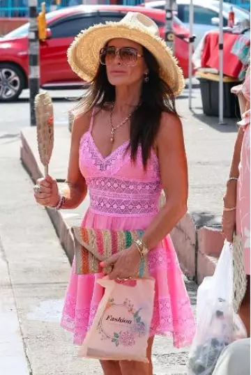 Cartier Juste Un Clou Bracelet worn by  Kyle Richards at Shopping in the Caribbean on August 10, 2024