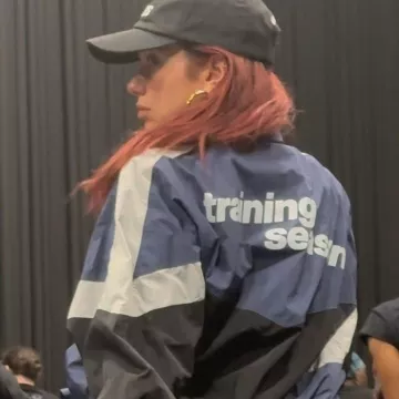 Dua Lipa is wearing Training Season Tracksuit on her Instagram account