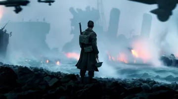 The gabardine military soldiers in Dunkirk