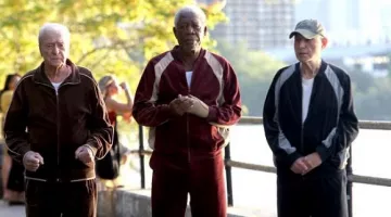 together with jogging I saw it on morgan freeman in turning to the old