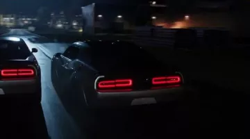 The Dodge Challenger, Roman Pierce (Tyrese Gibson) in Fast & Furious 8