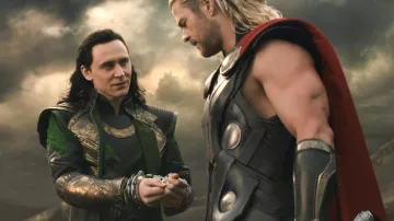 The armbands, golden Loki (Tom Hiddleston) in Thor