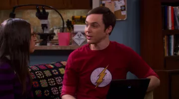 "The Flash" Red T-shirt worn by Sheldon as seen in The Big Bang Theory S05E18