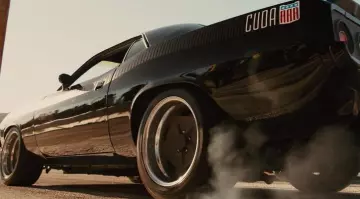 The Plymouth Barracuda of Letty Toretto (Michelle Rodriguez) in Fast & Furious 7